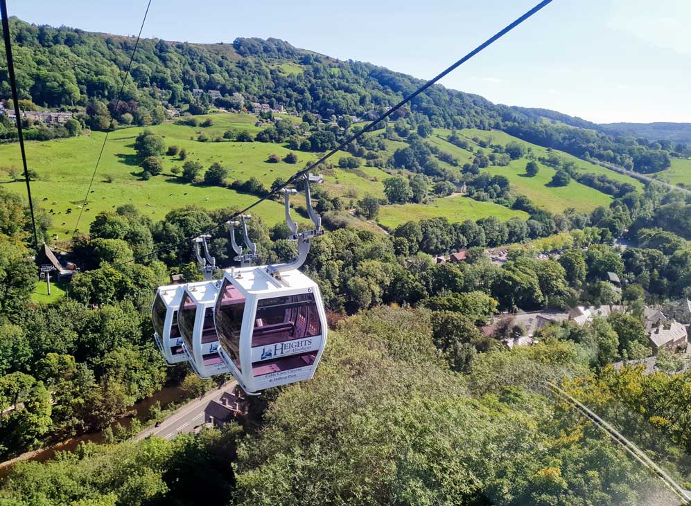 Cable cars at the Heights of Abraham